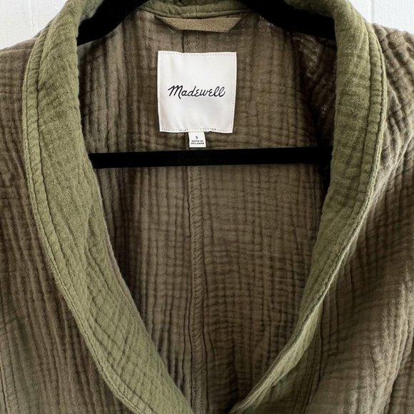 Madewell Green Robe Kimono Jacket - Picture 4 of 4